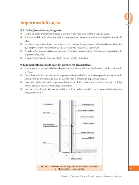 VOLUME 1 -  PROJETO DRYWALL