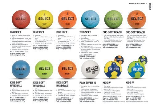 Select Sport Katalog 2018 DK