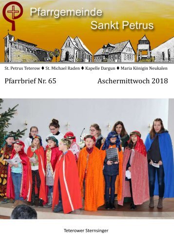 Pfarrbrief 65 St. Petrus Teterow 