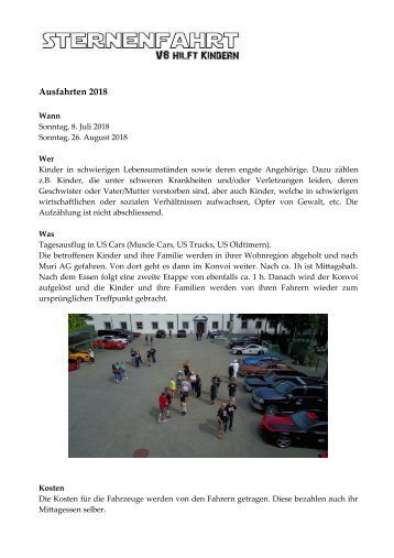 Flyer Ausfahrten 2018