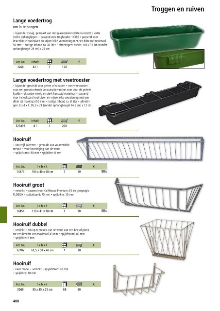 Agrodieren.be landbouwbenodigdheden en erf catalogus 2018