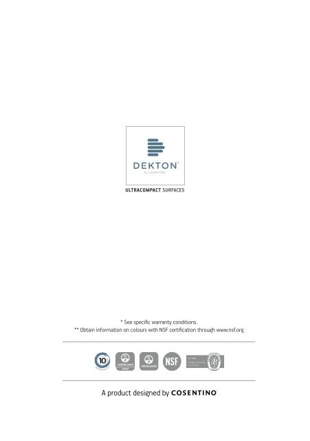 Dekton Free Installation Guide