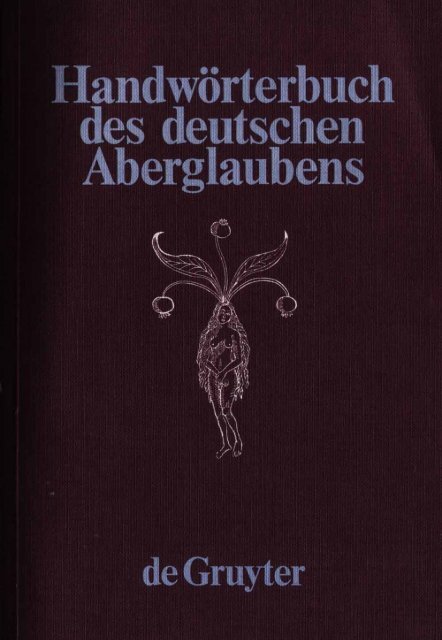Handwörterbuch des deutschen Aberglaubens_Band 01
