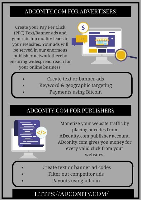 ADconity for Advertiser and Publisher