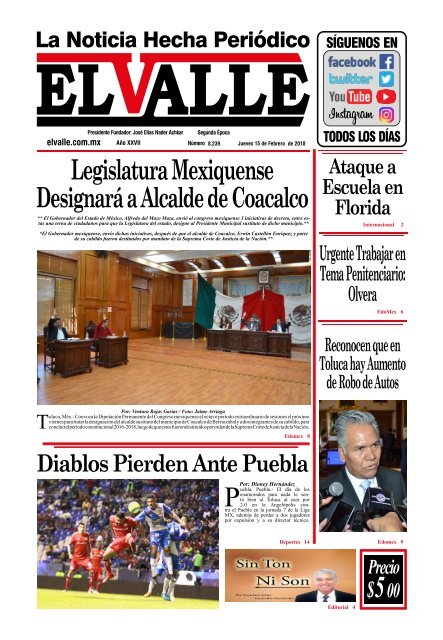 Edición del día Jueves 15 de Febrero