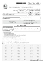 Analista Judiciário - Tecnologia da Informação