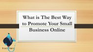What is The Best Way to Promote Your Small Business