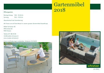 Broschüre Gartenmöbel 2018