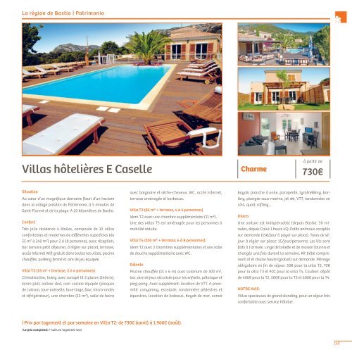 Brochure Corse été 2018 - CORSICA TRAVEL