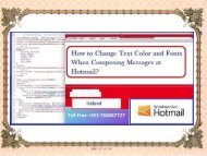 How to Change Text Color and Fonts When Composing Messages at Hotmail?