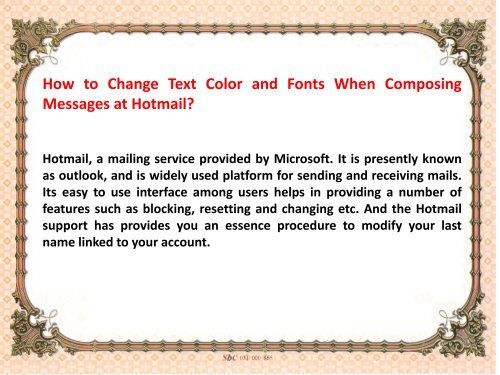 How to Change Text Color and Fonts When Composing Messages at Hotmail?