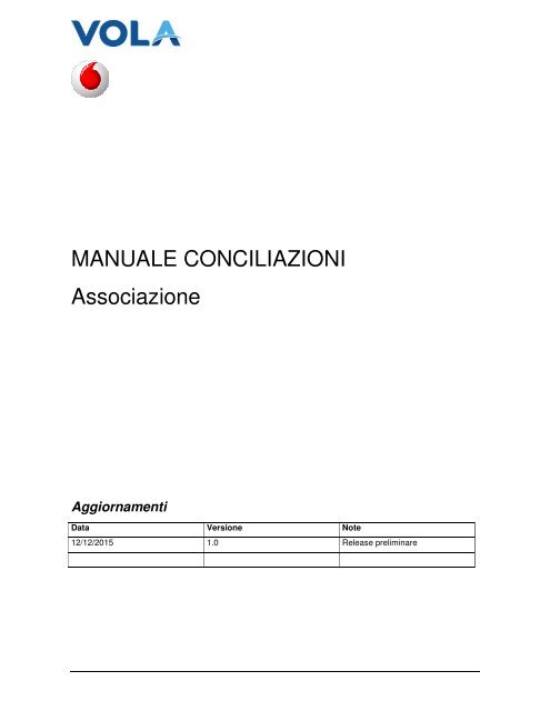 Manuale Conciliazioni - Associazione