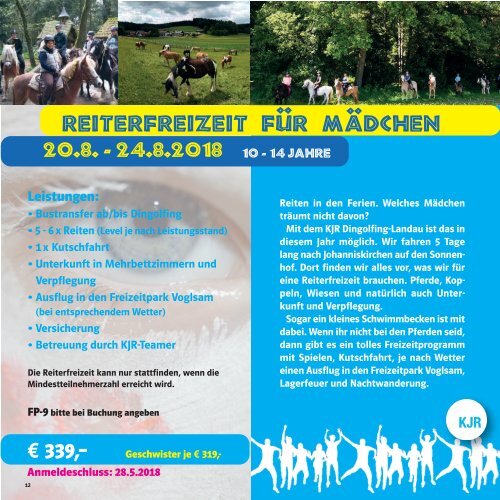  2018 Ferienprogramm