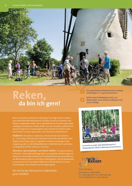 RadWandern und NaturErlebnisse in der Ferienregion Naturpark Hohe Mark Westmünsterland