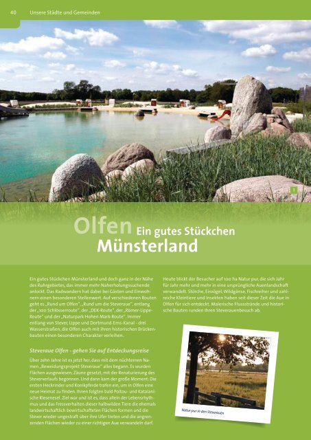 RadWandern und NaturErlebnisse in der Ferienregion Naturpark Hohe Mark Westmünsterland