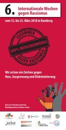 Internationale Wochen gegen Rassismus 2018 in Bamberg