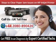 Steps to Clear Paper Jam Issues on HP Inkjet Printer