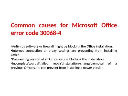 Fix Microsoft Office error code 30068-4 Call 1-888-909-0535