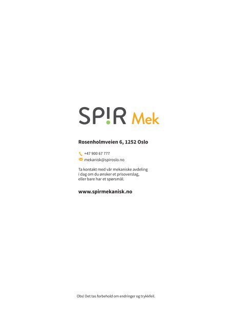 Produktkatalog Spir Mekanisk 2018