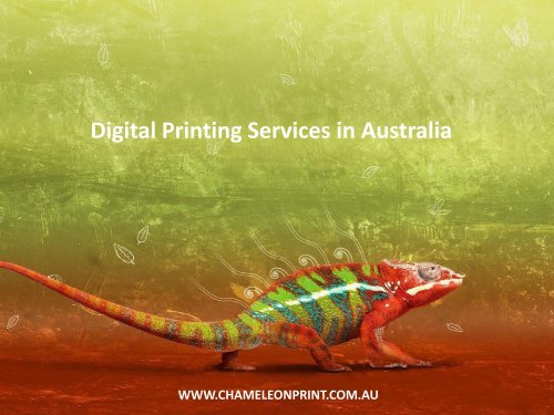 Digital Printing Services in Australia - Chameleon Print Group 