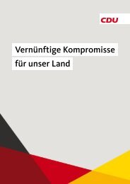 Vernünftige Kompromisse für unser Land