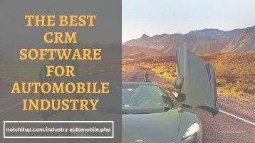 The Best CRM Software for Automobile Industry