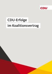 CDU Erfolge im Koalitionsvertrag
