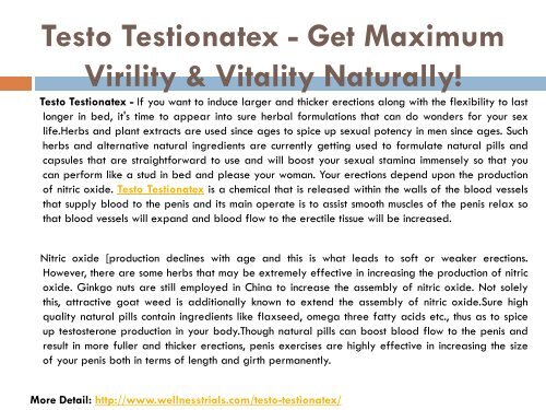  Testo Testionatex - Boost Up Your Energy Level & Stamina