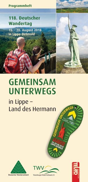 Programmheft zum 118. Deutschen Wandertag in Detmold 