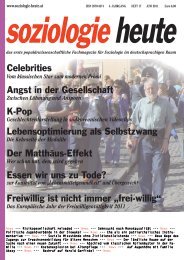 soziologie heute Juniausgabe 2011 multimedia