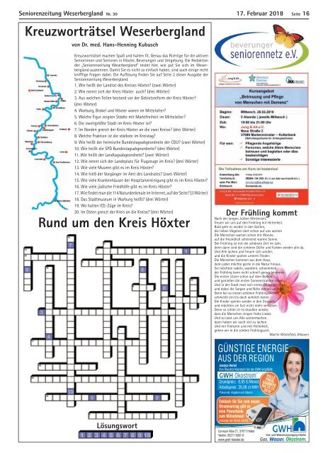 Senioren-Zeitung Weserbergland 30