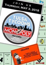 Tulsa Tycoons Third Edition Invitation