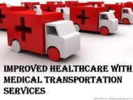 Improved Healthcare with Medical Transportation Services