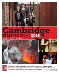 2016 Cambridge Film Festival Brochure