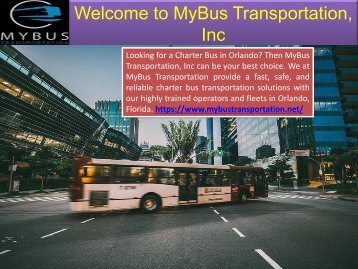 Best Charter Bus Service in Orlando