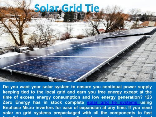 Solar Grid Tie