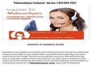 Malwarebytes customer services Number   1-844-894-7053