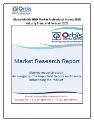 Global Mobile HDD Market Professional Survey 2018 Industry Trend and Forecast 2025