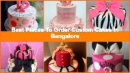 Best Customized Cake Shops for Kids Birthday Party in Bangalore