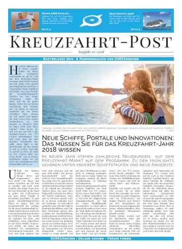 EURESAreisen Kreuzfahrt-Post - Ausgabe 01 / 2018