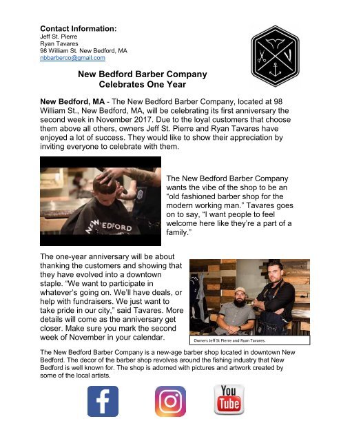 New Bedford Barber Company