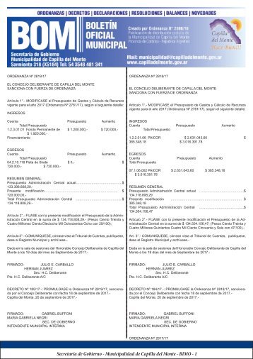 Bom SEC GOB MUNI DECRETOS