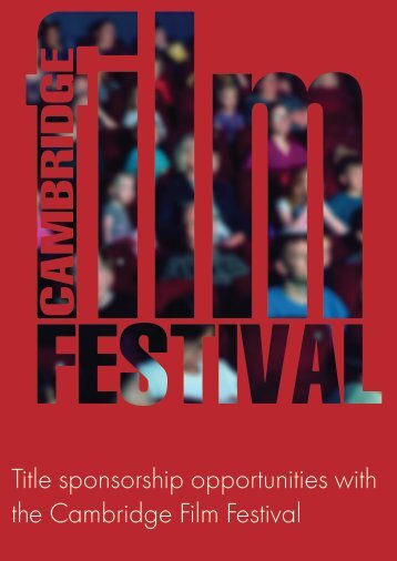 Cambridge Film Festival 2018 Sponsorship Document