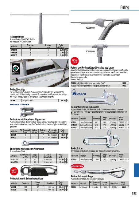 Katalog Bucher + Walt Bootzubehör 2018 DE