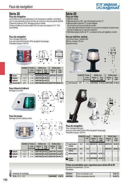 Catalogue nautiques Bucher + Walt 2018 FR