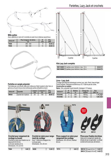 Catalogue nautiques Bucher + Walt 2018 FR