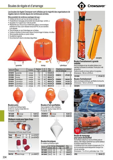 Catalogue nautiques Bucher + Walt 2018 FR