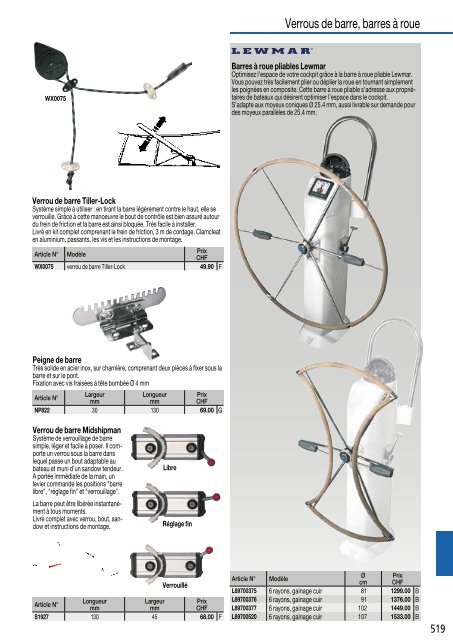 Catalogue nautiques Bucher + Walt 2018 FR