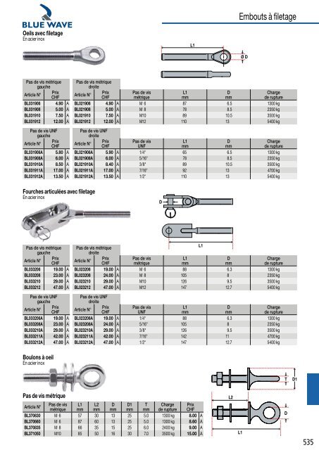 Catalogue nautiques Bucher + Walt 2018 FR