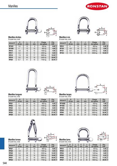 Catalogue nautiques Bucher + Walt 2018 FR